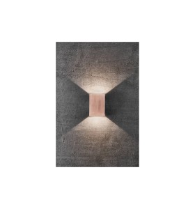 Lampa Ścienna Nordlux LED Miedź Miedź montowana na ścianie, emitująca światło w dwóch kierunkach.