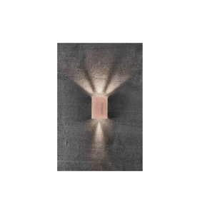 Lampa Ścienna Nordlux LED Miedź, prostokątna, świeci w górę i w dół