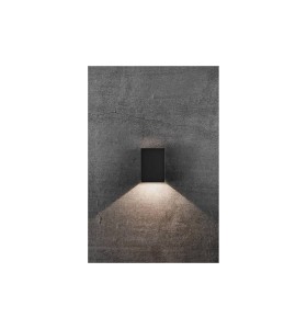 Lampa Ścienna Nordlux LED Aluminium Czarny oświetlająca ścianę.