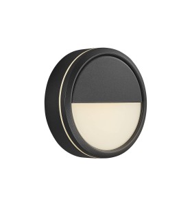 Czarna okrągła lampa sufitowa SMARTLIGHT NORDLUX 1x9,5W LED Aluminium
