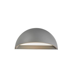 Lampa Ścienna Nordlux LED Aluminium Szary na białym tle.