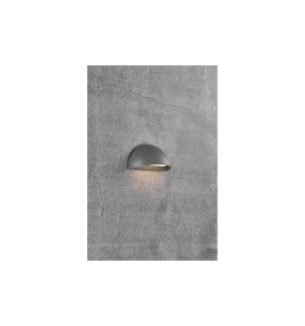 Lampa Ścienna Nordlux LED Aluminium Szary na betonowej ścianie