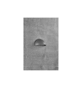 Lampa Ścienna Nordlux LED Aluminium Szary na betonowej ścianie