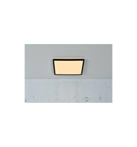 Lampa sufitowa Plafon kwadratowy OJA NORDLUX LED Czarny na suficie.