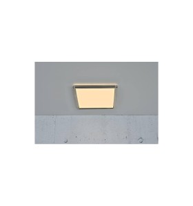 Lampa sufitowa Plafon kwadratowy OJA NORDLUX 1x14,5W LED Srebrny na suficie.