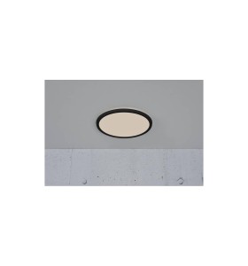 Lampa sufitowa Plafon okrągły OJA NORDLUX LED Czarny na suficie.