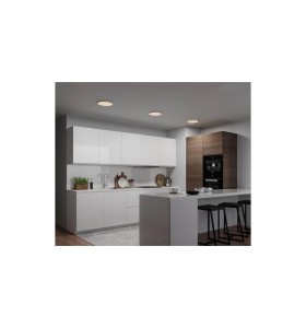 Lampa sufitowa Plafon okrągły OJA NORDLUX 1x14,5W LED Biały w nowoczesnej kuchni.