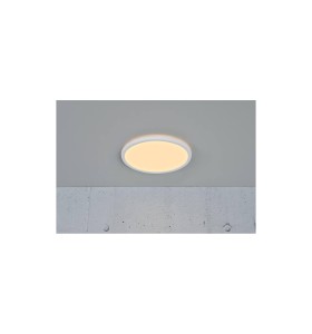 Lampa sufitowa Plafon okrągły OJA NORDLUX 1x14,5W LED Biały Tworzywo, zamontowana na suficie.