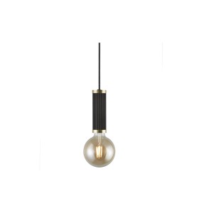 Lampa Wisząca Nordlux E27 40W Metal Czarny/Mosiądz.