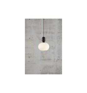 Lampa Wisząca Notti Nordlux E27 40W Czarny na tle betonowej ściany