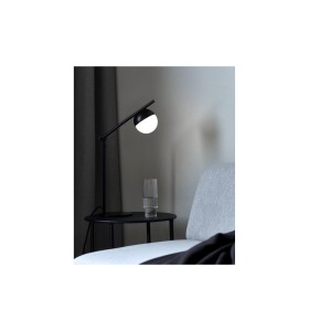 Lampa Stołowa Nordlux G9 5W Metal Czarny w minimalistycznym wnętrzu.
