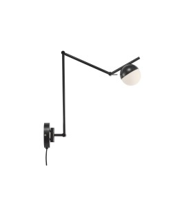 Lampa ścienna Kinkiet Nordlux G9 5W Metal Czarny z regulowanym ramieniem.