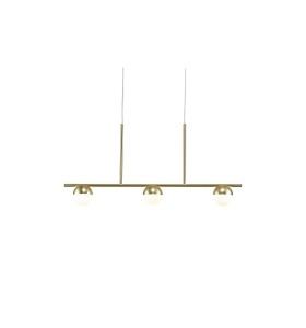 Lampa Wisząca Nordlux G9 5W Metal Mosiądz, trzy punkty świetlne.