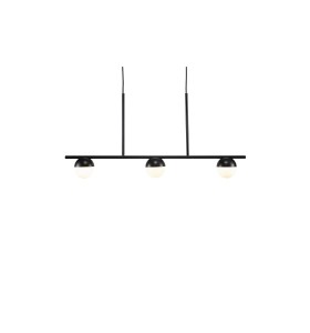 Lampa Wisząca Nordlux G9 5W Metal Czarny, nowoczesna, trójramienna.