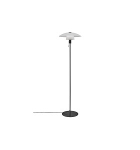 Lampa Podłogowa Nordlux E27 25W Czarny na białym tle.