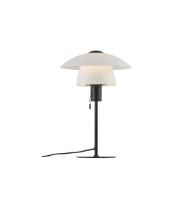 Lampa Stołowa Nordlux E27 15W Czarny na białym tle.