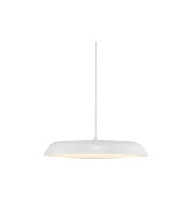 Lampa Wisząca Nordlux LED Metal Biały, minimalistyczna, okrągła.