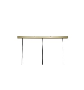 Lampa Wisząca Nordlux E14 25W Mosiądz z trzema czarnymi przewodami