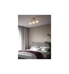 Lampa Wisząca Nordlux E14 25W Metal Mosiądz w sypialni