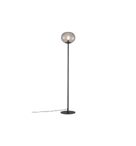 Lampa Podłogowa Nordlux E27 25W Metal Czarny stojąca na białym tle.