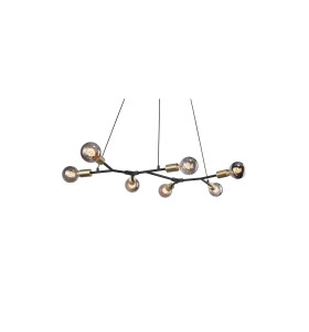 Lampa Wisząca Nordlux E27 60W Metal Czarny o industrialnym wyglądzie.