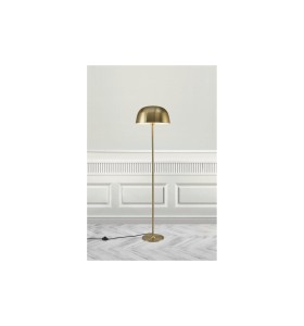 Lampa Podłogowa Nordlux E27 60W metal mosiądz w eleganckim wnętrzu.