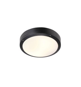 Lampa sufitowa plafon okrągły DESI28 Nordlux czarna aluminiowa 2x2W