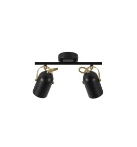 Lampa sufitowa spot LOTUS Nordlux 2x40W Czarny Metal.