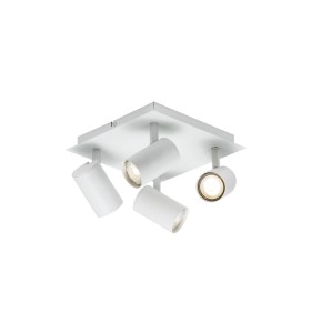 Lampa sufitowa spot FRIDA Nordlux 4x5W Biały Metal cztery regulowane reflektory.