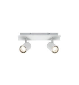 Lampa sufitowa spot FRIDA Nordlux 2x5W Biały Metal z dwoma reflektorami.