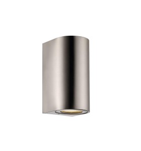 Lampa Ścienna Nordlux GU10 2X28W Stal nierdzewna.