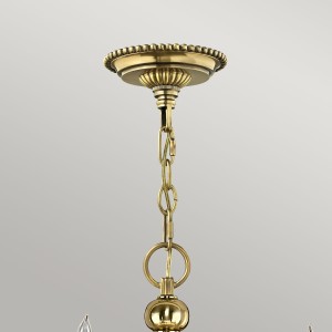 Lampa wisząca/żyrandol Cambridge Elstead Lighting 15x40W E14 w kolorze mosiądz złoty