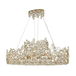 Lampa wisząca/żyrandol Anya Elstead Lighting 10x60W E14 Złoty.