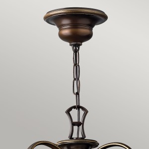 Lampa wisząca Cello Elstead Lighting brązowa 9x60W E27.