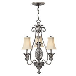 Lampa wisząca Plantation Elstead Lighting 4x60W E14 stal srebrny.