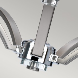 Lampa wisząca/żyrandol Prospect Park Elstead Lighting stal srebrny.