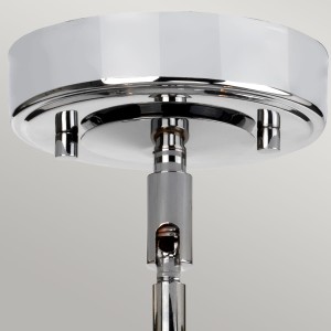 Lampa wisząca Agatha Elstead Lighting LED chrom.