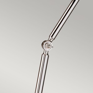 Lampa stojąca Provence Elstead Lighting chromowana regulowana.