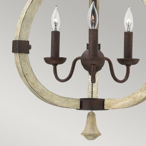 Lampa wisząca Middlefield Elstead Lighting 3x60W E14 stal brązowa