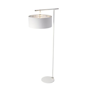 Lampa stojąca Balance Elstead Lighting E27, stal biały - elegancka i nowoczesna.