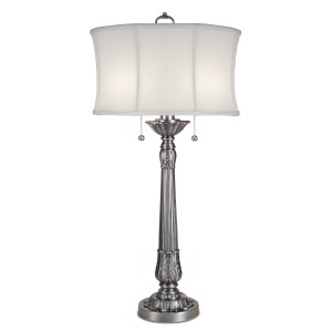 Lampa stojąca Presidential Elstead Lighting 2x60W E27 Metal Srebrny