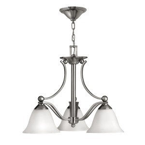 Lampa wisząca żyrandol Bolla Elstead Lighting 3x60W E27 Stal Srebrny.