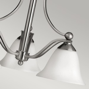 Lampa wisząca/żyrandol Bolla Elstead Lighting 3x60W E27 Stal Srebrny.