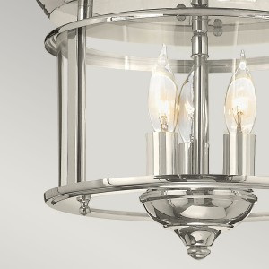 Lampa sufitowa plafon Gentry Elstead Lighting 3x40W Chrom Metal.