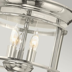 Lampa sufitowa plafon Gentry Elstead Lighting 3x40W Chrom Metal.