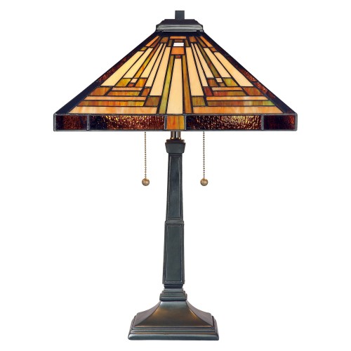 Lampa stojąca Stephen QZ-STEPHEN-TL Elstead Lighting 2x60W E27 Metal Wielokolorowy