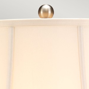 Lampa stojąca Blue Traditional Elstead Lighting 1x60W E27 z białym abażurem