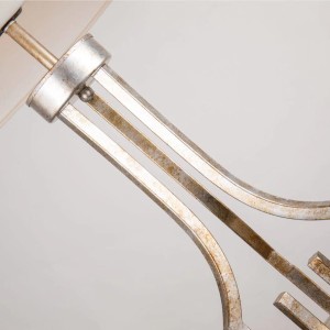 Lampa stojąca Lemuria Elstead Lighting 1x100W E27 Stal Złoty, detal uchwytu.