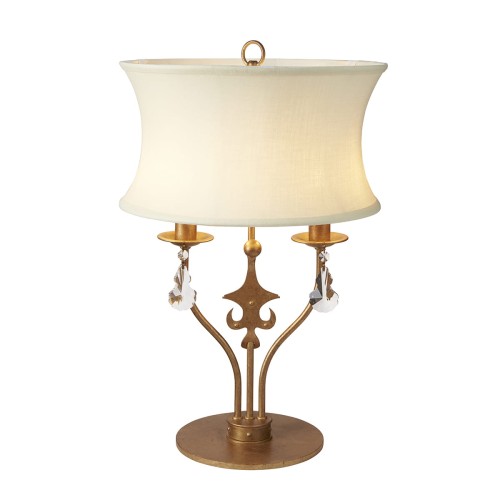 Lampa stojąca Windsor WINDSOR-TL-GOLD Elstead Lighting 2x60W E14 Stal Złoty
