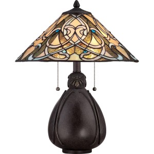 Lampa stojąca India QZ-INDIA-TL Elstead Lighting 2x75W E27 Metal Wielokolorowy